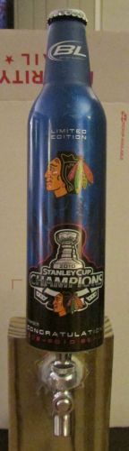Budweiser Bud Light Blackhawks Stanley Cup Keg Tapper Handle Bottle Aluminum