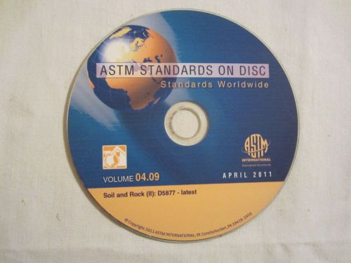 ASTM Standards on Disc Vol. 04.09 Soil and Rock (II): D5877 - latest (2011)