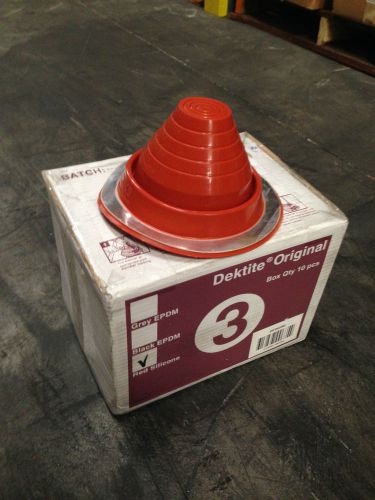 No 3 dektite silicone high temp pipe flashing boot for metal roofs for sale