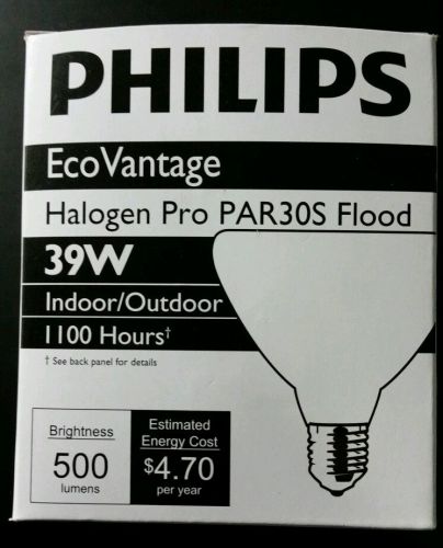Philips EcoVantage 39W 120V E26 PAR30 Halogen Flood Light Bulb PAR30S/EVP/FL25