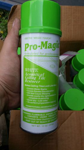 Pro Magic Acoustical Ceiling 12 can case, Drop Ceiling restoring spray