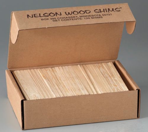 Nelson Wood Shims 8&#034; 120 shims per carton