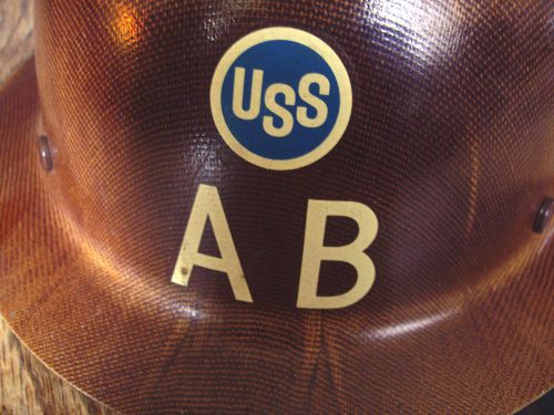 American bridge company msa ironworker full brim hard hat united states steel for sale