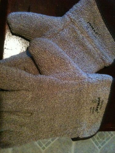 Wells Lamont 636HR XL Brown White Jomac Terry Cloth Heat Resistant Gloves - Pair
