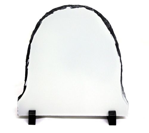 20x20cm semi-oval sublimation rock slate prinatble white photo heat press sh02 for sale