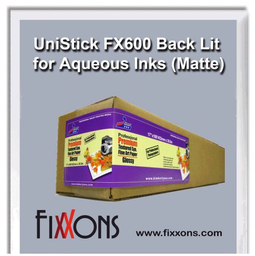 Magnetic Sheet - Unistick FX600 Back Lit (Matte) - 36&#034; x 50&#039; (7 Rolls)