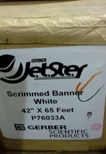 Gerber Jetster Scrim White Banner 42&#034; x 65 Feet Roll