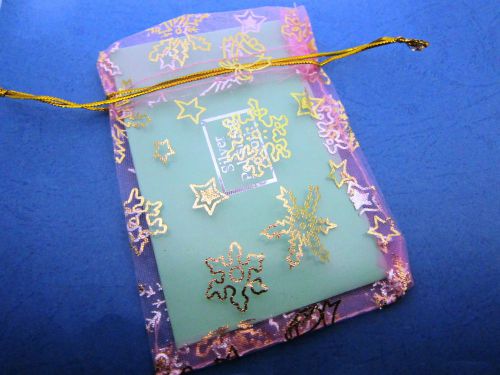 5 Silver Cleaning Cloths &amp; Pink Holiday Bags - Great for Secret Santa and Socks!