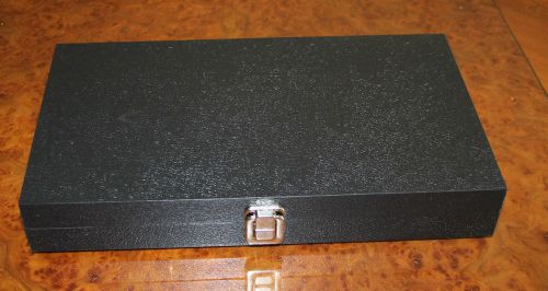 Black Vinyl covered Gold Nugget or Gemstone Display Case 36 Gem jar insert white