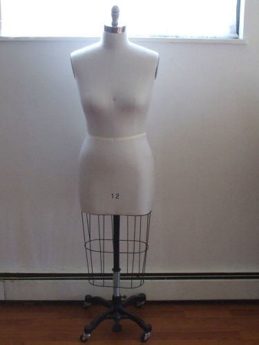 New Size 12 Female HalfBody Linen Cover Working Dress Form Form Only