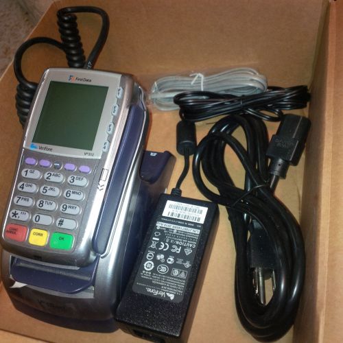 VeriFone Vx810 PinPad Smart Card reader, plus base and charger