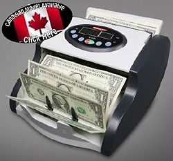 Canadian Currency Bill Counter for the NEW Polymer bills C-1025 w/counterfeit dt