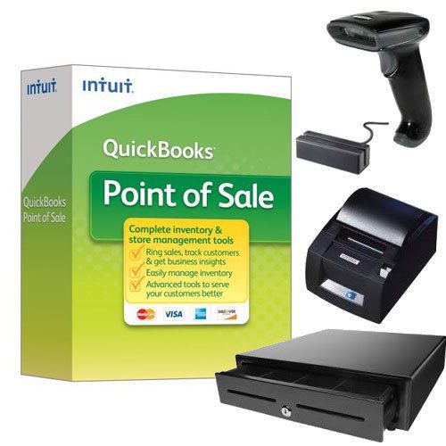 NIB QuickBooks POS 11.0 Basic 2013 Software &amp; Hardware. Submit Your Offer Now!
