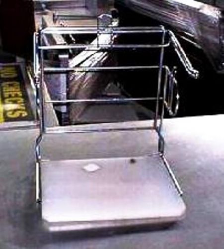BAG HOLDERS Checkout Store Fixtures LOT 2 USED CHROME Bagger Grocery Supermarket