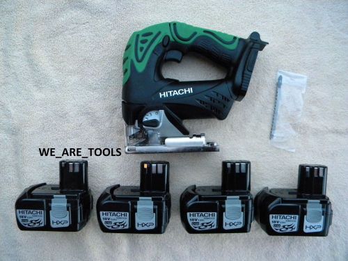 New hitachi hxp cj18dl 18v cordless jig saw, 4 ebm1830 batteries 18 volt jigsaw for sale