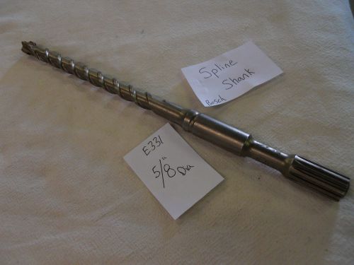 New 5/8&#034; diameter bosch spline sh. carbide tip hammer drill bit 13&#034; german e331 for sale