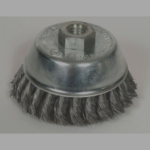 Westward 4&#034; Twisted brush wire cup brush
