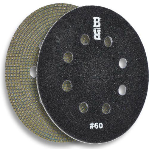 Buddy rhodes 6&#034; 60 grit dual action orbital concrete stone diamond polishing pad for sale