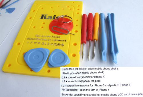 10 in 1 Opening Tool Repair Kit for i Phone 2G 3G 3GS 4G 4S i Pad N DS P SP