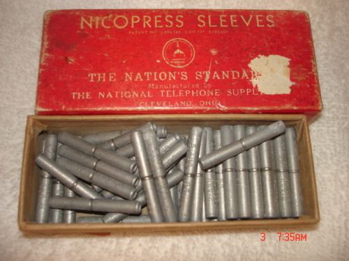 Nicopress Sleeves Galvanized Steel Splicing Telephone Supply Vintage No 5 109C