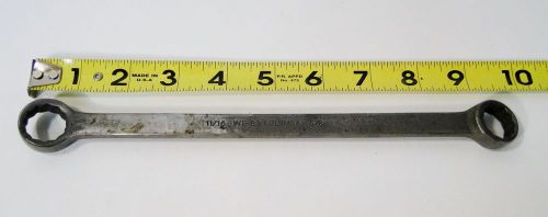 PLUMB / PLVMB P/N WF-82 DOUBLE BOX 11/16 X 5/8 END WRENCH AIRCRAFT TOOLS