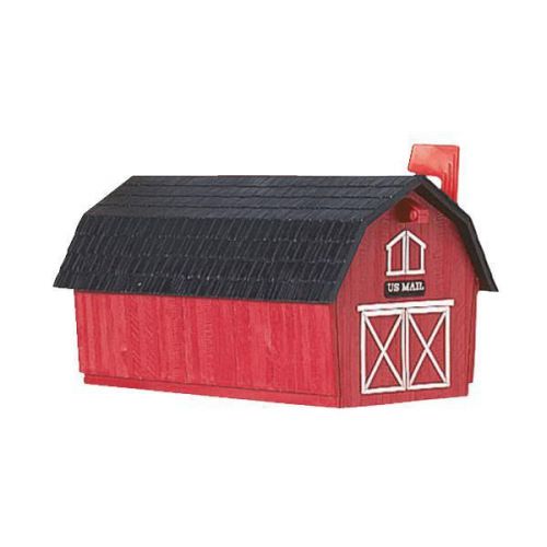 Flambeau prod. t-1003 barn mailbox-red barn poly mailbox for sale
