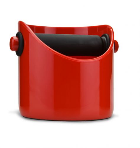 Dreamfarm Grindenstein 4&#034; Espresso Knock Box W/ Solid Steel Core Design Red