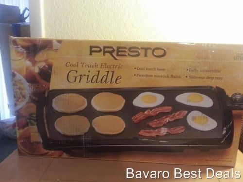 Presto 07030 jumbo cool touch electric non stick griddle used damage free ship! for sale