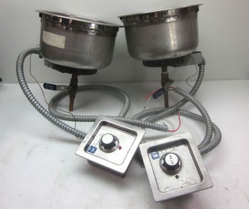 2 Wells SS-10-ULTD Electric Counter Top Mount Warmer Bowl Food Drop-In 9-Quart
