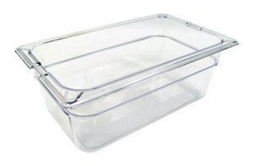 Carlisle 6 top notch 1/4 size 4&#034; deep clear food pan for sale