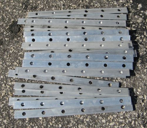 NEW (OLD STOCK) ALECO STRIP DOOR MOUNTING HARDWARE LOT OF 20 FACEPLATES (?) 12&#034;