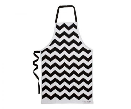 Chevron Black New Trend 100% Cotton Apron Annabel Trends Quality Mother&#039;s Day