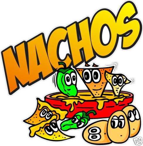 Nachos Mexican Restaurant Concession Food Decal 14&#034;