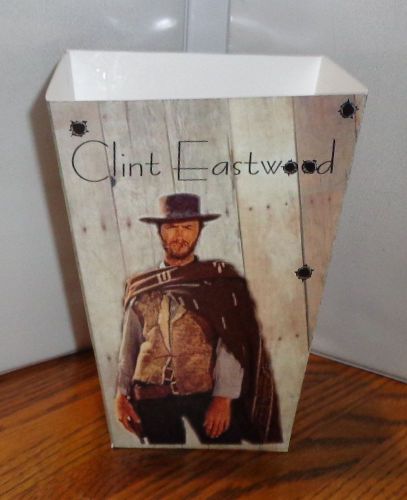 CLINT EASTWOOD POPCORN BOX. JOSEY WALES, GOOD, BAD, UGLY. HIGH PLANIS DRIFTER