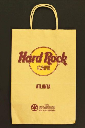 Hard Rock Cafe Atlanta Paper Shopping Gift Merchandise Bag