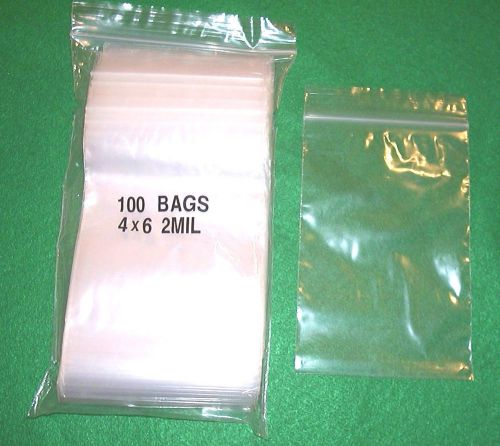 300 4 x 6 in. zip lock bags   clear pvc bags strong 2 mils thick  storage bags for sale