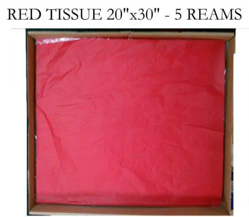 1 CASE  RED TISSUE PAPER TOP QUALITY 20x30&#034; 2300 sheets