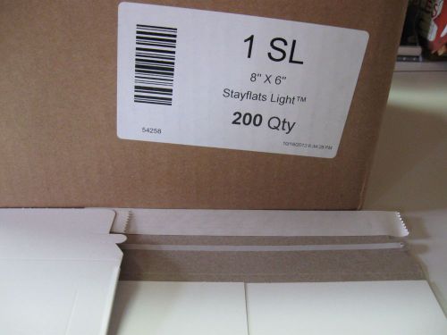 6&#034;x8&#034; White Stayflat light Mailers Case of 200 Mailers