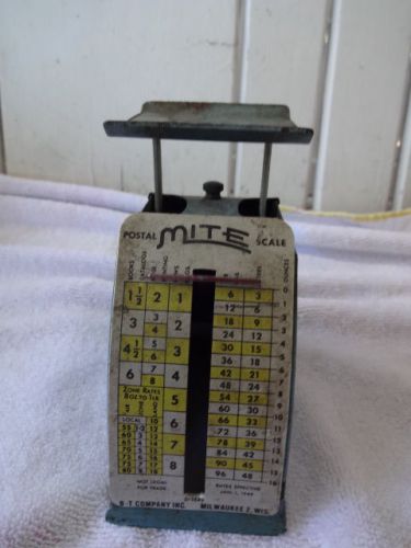 Vintage Metal Postal Mite Scale B-T Company Milwaukee Wisconsin
