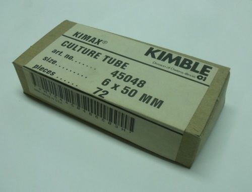 Kimax Culture Tube 6 x 50mm, 72 pcs, art. no 45048