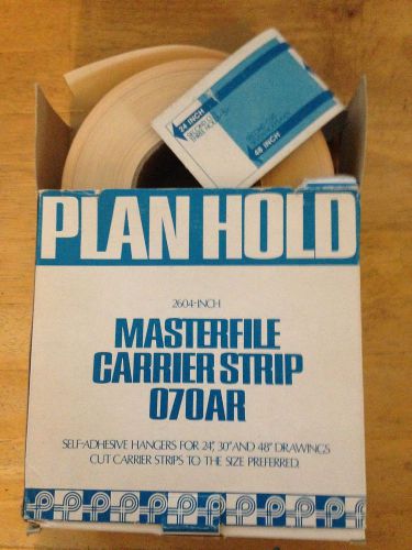 PLAN HOLD ~ Masterfile Carrier Strips for 24, 30 and 48-inch graphic drawings