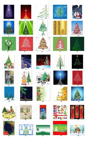 30 Personalized Return Address Christmas Trees Labels Buy 3 get 1 free (cs4)