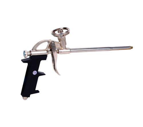 Professional pu expanding foam gun applicator chrome with 1pc for sale