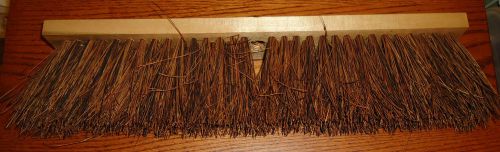 Threaded push broom head, trim 2 1/2&#034;,  block hardwood, 18&#034; long for sale