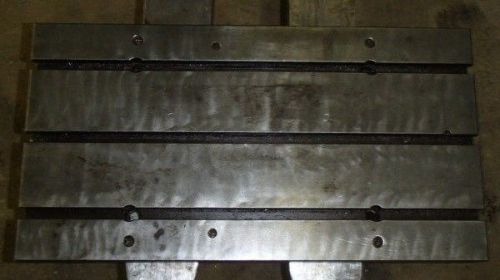 30&#034; x 16&#034; Steel Welding T-Slotted Table Cast iron Layout Plate T-Slot Weld Jig