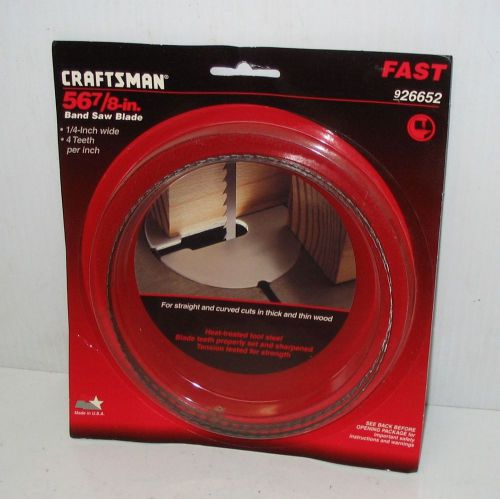Craftsman No. 9-26652 Band Saw Blade 1/4&#034; x 4 tpi x 56-7/8&#034;  New In Box