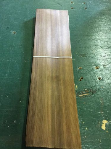 Wood Veneer Fumed Larch 6x25 22 Pieces Total Raw Veneer &#034;EXOTIC&#034; FULA7 2-11-15