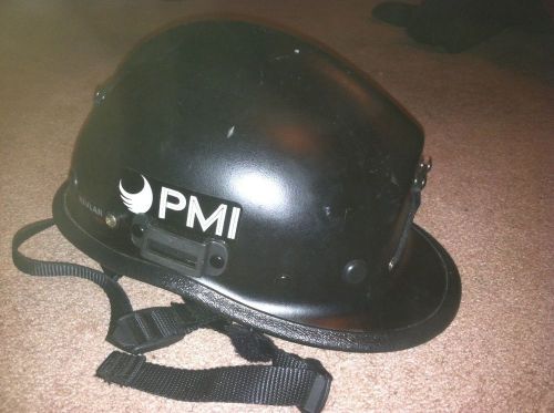 PMI Kevlar Rescue Helmet R5SL - NFPA 1951 BLACK w/ Headlamp Retainer