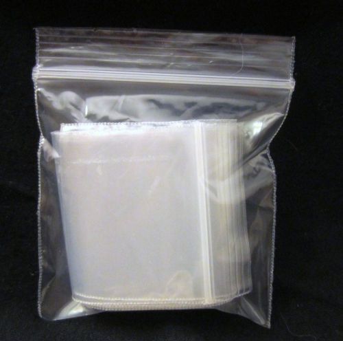Plastic Bag 3x3 Zip Lock Clear Small Poly 100 Reclosable Bags 2mil Plastic