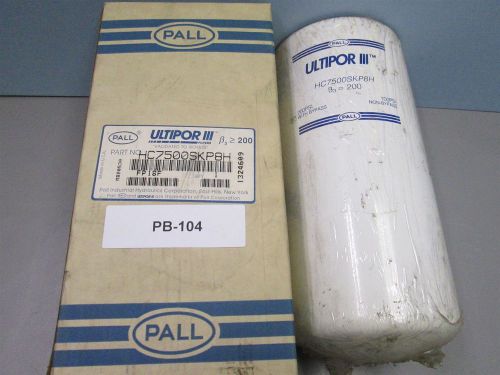 New Pall Filter HC7500SKP8H New In box